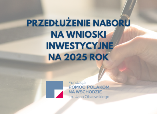 Nabór na wnioski inwestycyjne został przedłużony