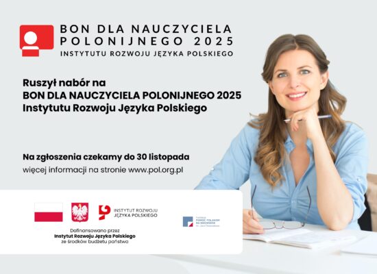 Startuje nabór na Bon dla nauczyciela polonijnego 2025 Instytutu Rozwoju Języka Polskiego.