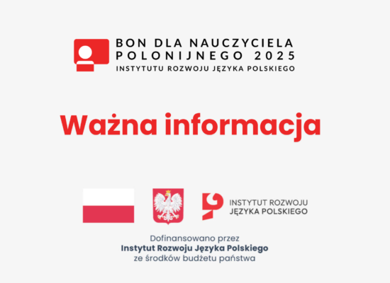 Rejestracja w ramach Bonu dla nauczyciela polonijnego 2025