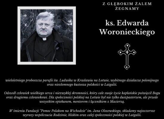 Żegnamy ks. Edwarda Woronieckiego