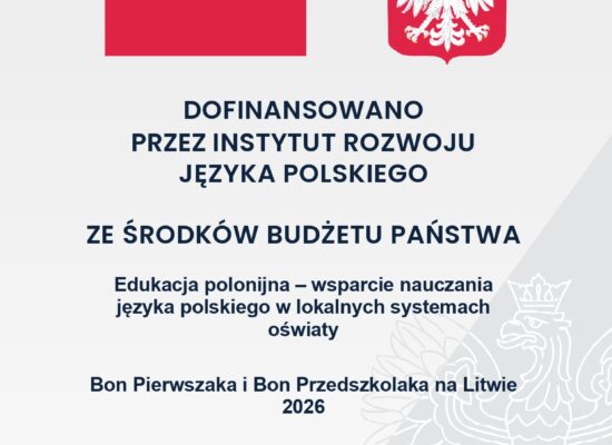 Bon Pierwszaka i Bon Przedszkolaka na Litwie 2026