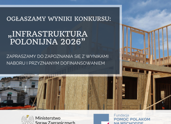 Rozstrzygnięcie konkursu „Infrastruktura Polonijna 2026”