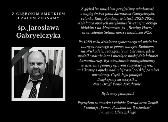 Odszedł Jarosław Gabryelczyk