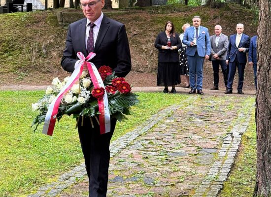 Andrzej Poczobut na Cmentarzu na Antokolu w Wilnie