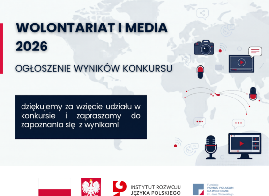 Wyniki naboru wniosków w konkursie „Wolontariat i Media 2026”